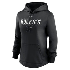Colorado Rockies Women's Authentic Collection Pregame Performance Pullover Hoodie Black | Nike