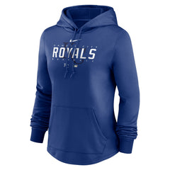 Kansas City Royals Women's Authentic Collection Pregame Performance Pullover Hoodie Royal | Nike