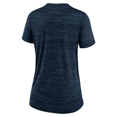 Minnesota Twins Women's Authentic Collection Velocity Practice Performance V-Neck T-Shirt Navy | Nike