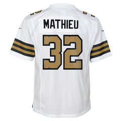 Tyrann Mathieu New Orleans Saints Youth Game Jersey - White