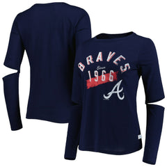 Atlanta Braves Touch Women's Formation Long Sleeve T-Shirt Navy