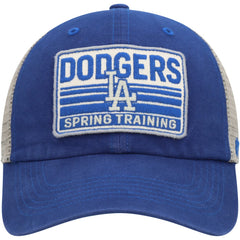 Los Angeles Dodgers Four Stroke Clean Up Trucker Snapback Hat Royal/Tan | 47 brand