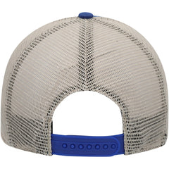 Los Angeles Dodgers Four Stroke Clean Up Trucker Snapback Hat Royal/Tan | 47 brand