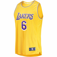 LeBron James Los Angeles Lakers 2021/22 Fast Break Replica Jersey - Icon Edition - Gold