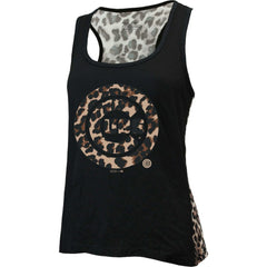 Chicago Cubs Majestic Threads Women's Leopard Tank Top Black