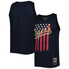 Detroit Tigers Cooperstown Collection Stars and Stripes Tank Top Navy | Mitchell & Ness