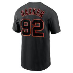 Alyssa Nakken San Francisco Giants Name & Number T-Shirt Black | Nike