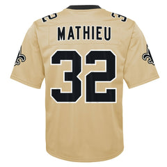 Tyrann Mathieu New Orleans Saints Youth Inverted Game Jersey - Gold