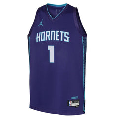 LaMelo Ball Charlotte Hornets Jordan Brand Youth Swingman Jersey - Statement Edition - Purple online