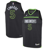 Anthony Edwards Minnesota Timberwolves Jordan Brand Youth Swingman Jersey - Statement Edition - Black on sale