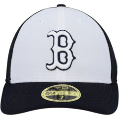 Boston Red Sox 2023 On-Field Batting Practice Low Profile 59FIFTY Fitted Hat White/Navy | New Era