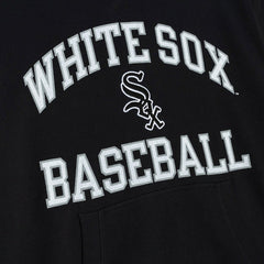 Chicago White Sox Cooperstown Collection Washed Fleece Pullover Short Sleeve Hoodie Black | Mitchell & Ness