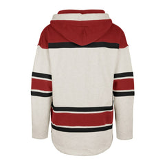 Detroit Red Wings '47 Rockaway Lace-Up Pullover Hoodie Oatmeal