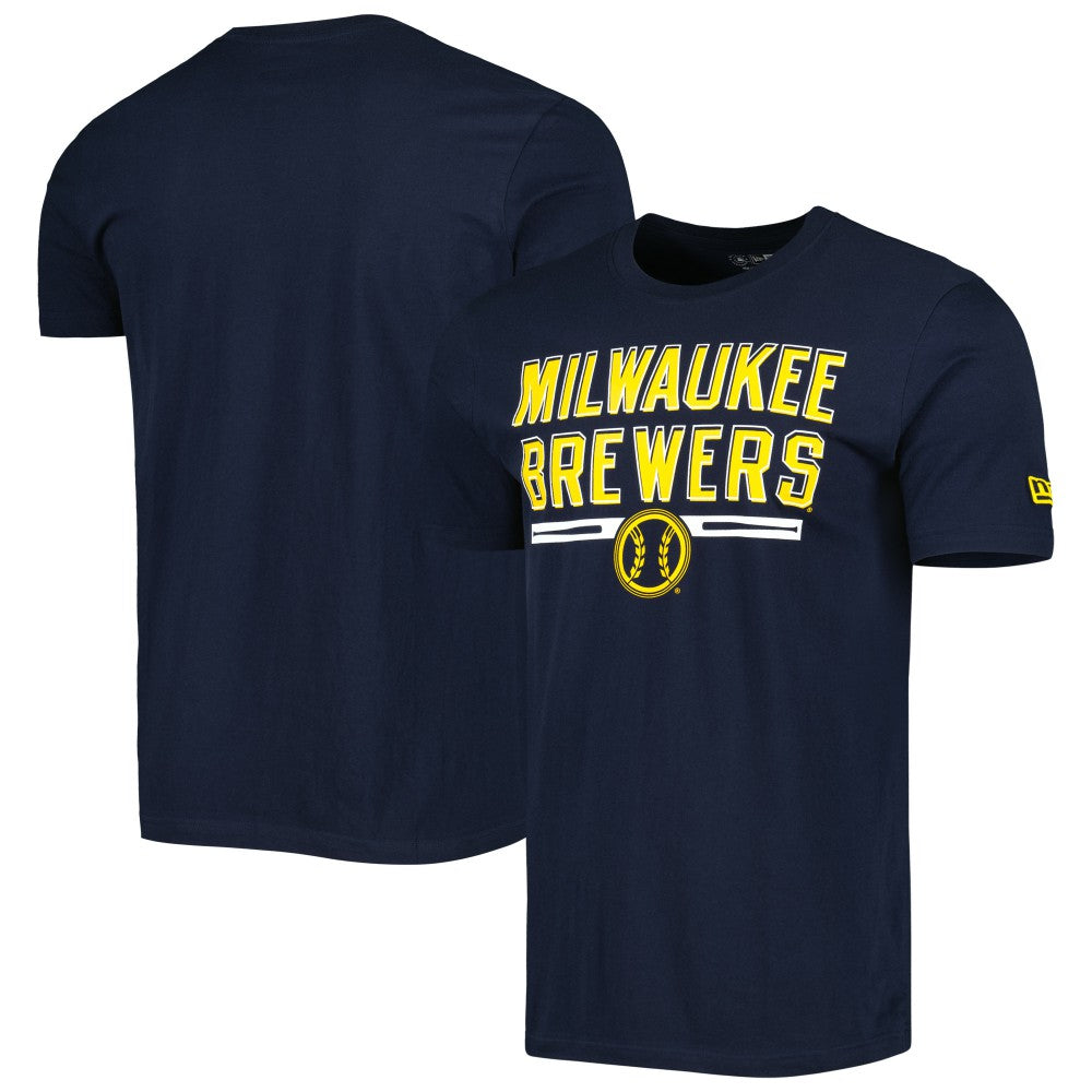 Milwaukee Brewers Batting Practice T-Shirt Navy | New Era