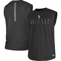 Chicago White Sox Team Muscle Tank Top Heather Black | New Era