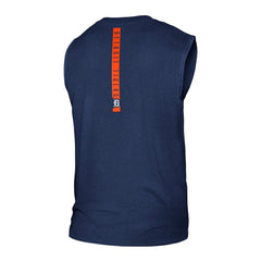 Detroit Tigers Team Muscle Tank Top Heather Navy | New Era