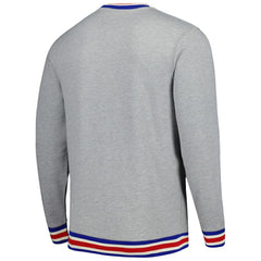 Atlanta Braves Throwback Classic Pullover Sweatshirt Heather Gray | New Era