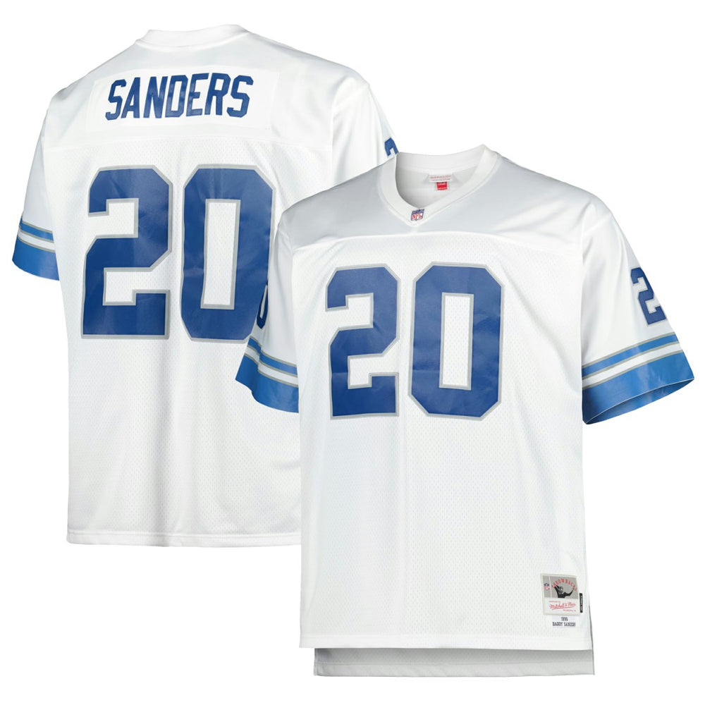 Barry Sanders Detroit Lions Big & Tall 1996 Retired Player Replica Jersey - White on sale