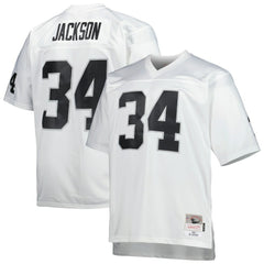 Bo Jackson Las Vegas Raiders Big & Tall 1988 Retired Player Replica Jersey - White for sale