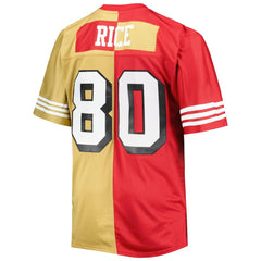 Jerry Rice San Francisco 49ers Big & Tall Split Legacy Retired Player Replica Jersey - Scarlet/Gold online