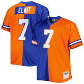 John Elway Denver Broncos Big & Tall Split Legacy Retired Player Replica Jersey - Royal/Orange outlet