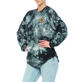 Boston Bruins Fanatics Women's Crystal-Dye Long Sleeve T-Shirt Black