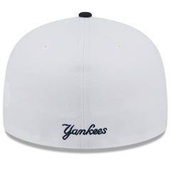 New York Yankees State 59FIFTY Fitted Hat White/Navy | New Era
