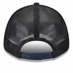 Boston Red Sox Team Stripe Trucker 9FORTY Snapback Hat White/Navy | New Era