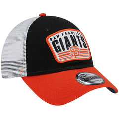 San Francisco Giants Two-Tone Patch 9FORTY Snapback Hat Black | New Era