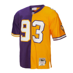 John Randle Minnesota Vikings 1998 Split Legacy Replica Jersey - Purple/Gold outlet