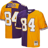 Randy Moss Minnesota Vikings 1998 Split Legacy Replica Jersey - Purple/Gold online