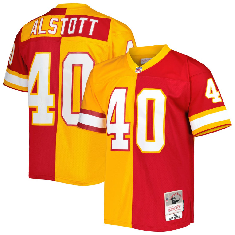 Mike Alstott Tampa Bay Buccaneers 1996 Split Legacy Replica Jersey - Orange/Red cheap