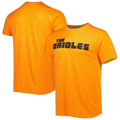 Baltimore Orioles Homage Hyper Local Tri-Blend T-Shirt Orange