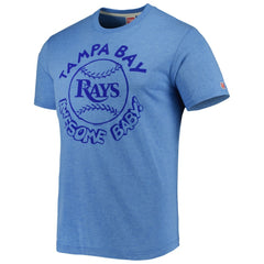 Tampa Bay Rays Homage Hyper Local Tri-Blend T-Shirt Light Blue