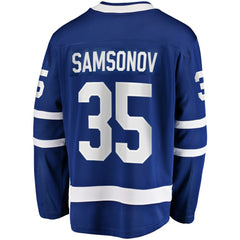 Ilya Samsonov Toronto Maple Leafs Fanatics Home Breakaway Player Jersey Blue