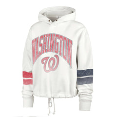 Washington Nationals Women's Harper Pullover Hoodie Cream | 47 brand