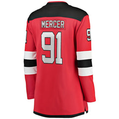 Dawson Mercer New Jersey Devils Fanatics Women's Home Breakaway Jersey Red