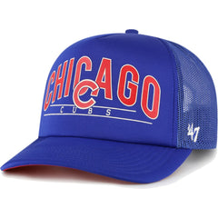 Chicago Cubs Backhaul Foam Trucker Snapback Hat Royal | 47 brand