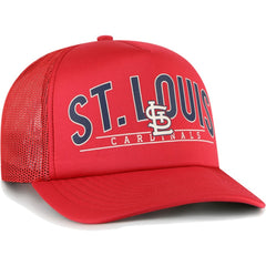 St. Louis Cardinals Backhaul Foam Trucker Snapback Hat Red | 47 brand