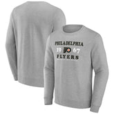 Philadelphia Flyers Fanatics Fierce Competitor Pullover Sweatshirt Heather Charcoal