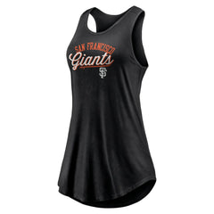 San Francisco Giants Women's Simplicity Swing Racerback Scoop Neck Tank Top Black