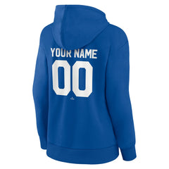 Los Angeles Dodgers Women's Personalized Cooperstown Collection Winning Streak Pullover Hoodie Royal
