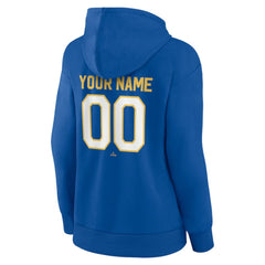 Milwaukee Brewers Women's Personalized Cooperstown Collection Winning Streak Pullover Hoodie Royal