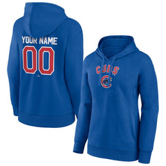 Chicago Cubs Women's Personalized Team Winning Streak Pullover Hoodie Royal