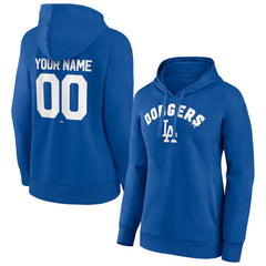 Los Angeles Dodgers Women's Personalized Team Winning Streak Pullover Hoodie Royal