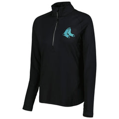 Boston Red Sox Levelwear Women's Energy Quarter-Zip Jacket Black