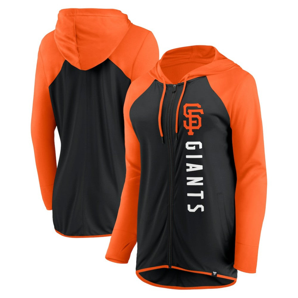San Francisco Giants Women's Forever Fan Full-Zip Hoodie Jacket Black/Orange