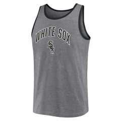 Chicago White Sox Primary Tank Top Heather Gray