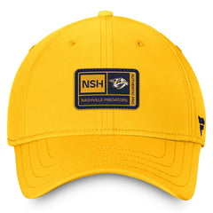 Nashville Predators Fanatics Authentic Pro Training Camp Flex Hat – Gold