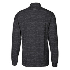 Pittsburgh Pirates Cutter & Buck Big & Tall Traverse Camo Print Stretch Quarter-Zip Pullover Top Black